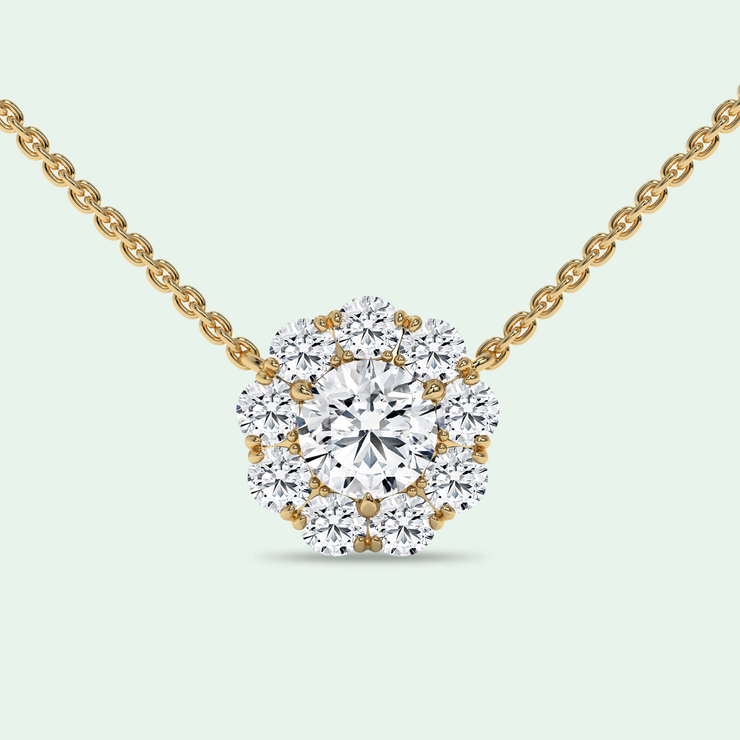Solest Necklace Yellow Gold - Front