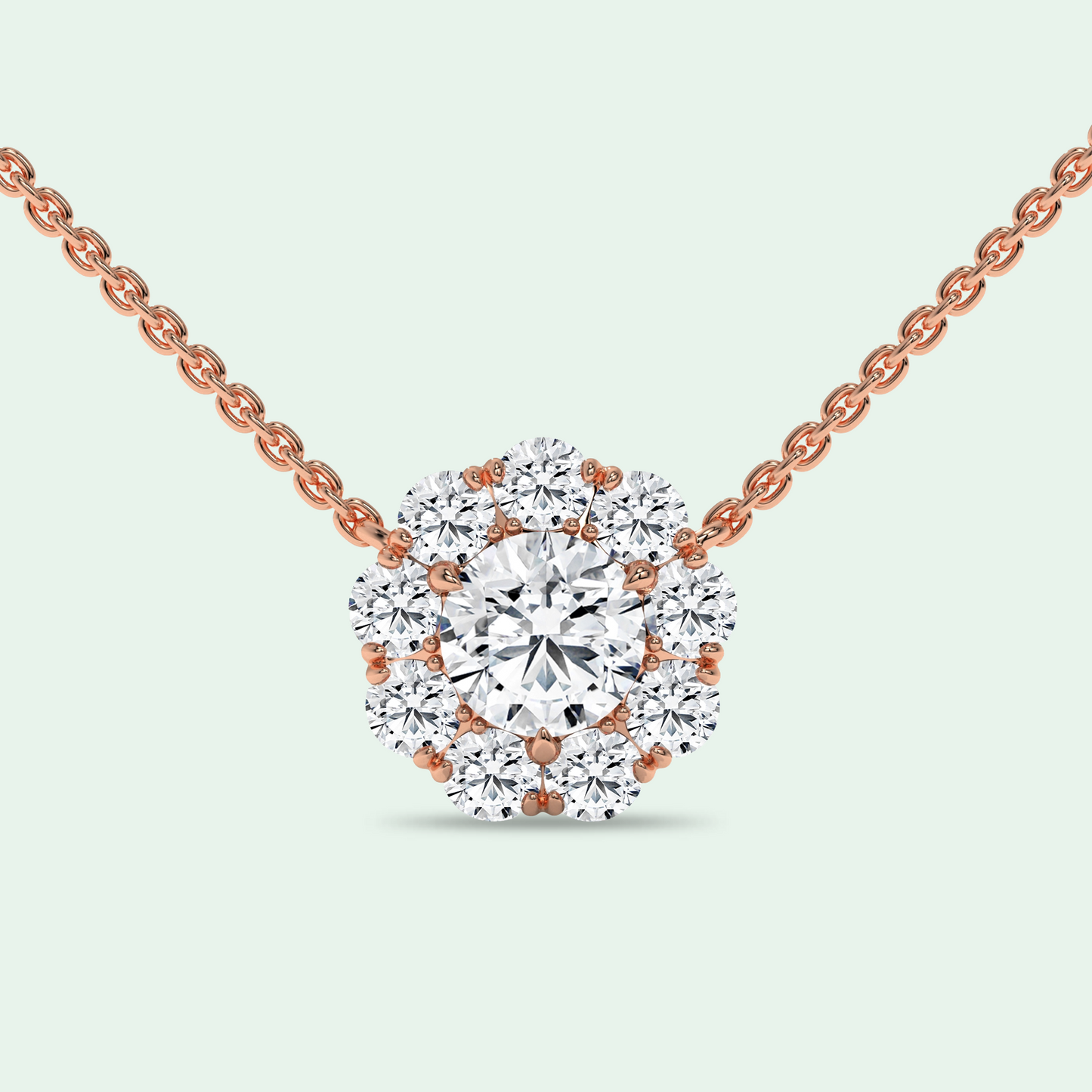 Solest Necklace Rose Gold - Front