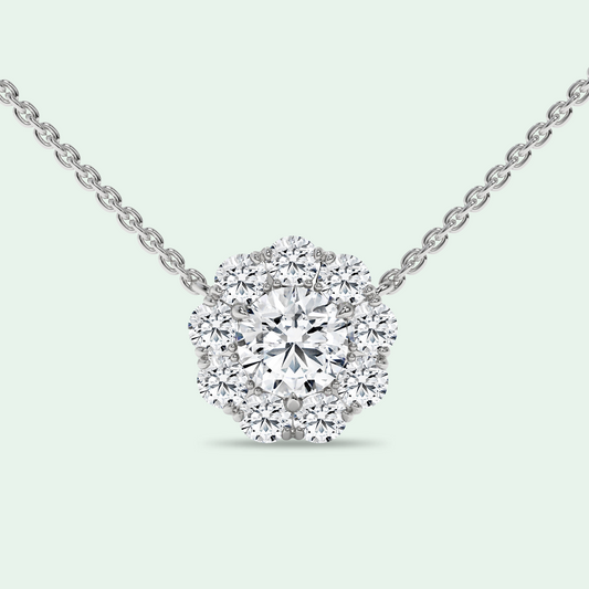 Solest Necklace White Gold - Front