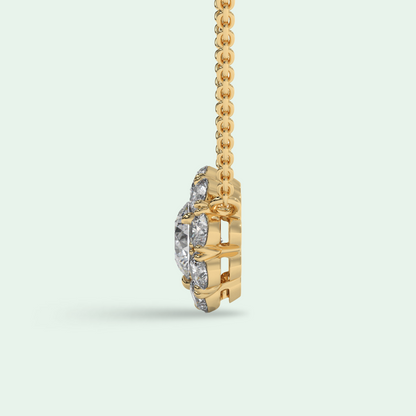 Solest Necklace Yellow Gold - Side