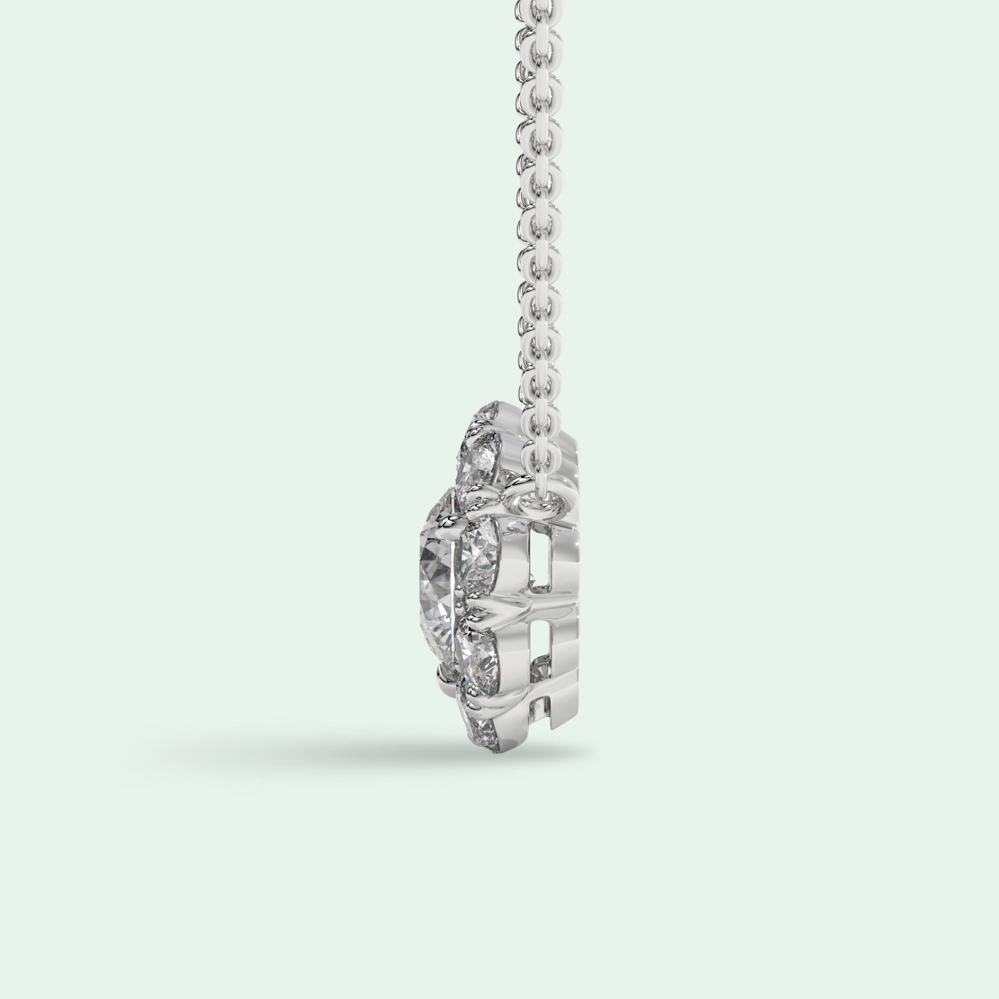 solest necklace White Gold -side