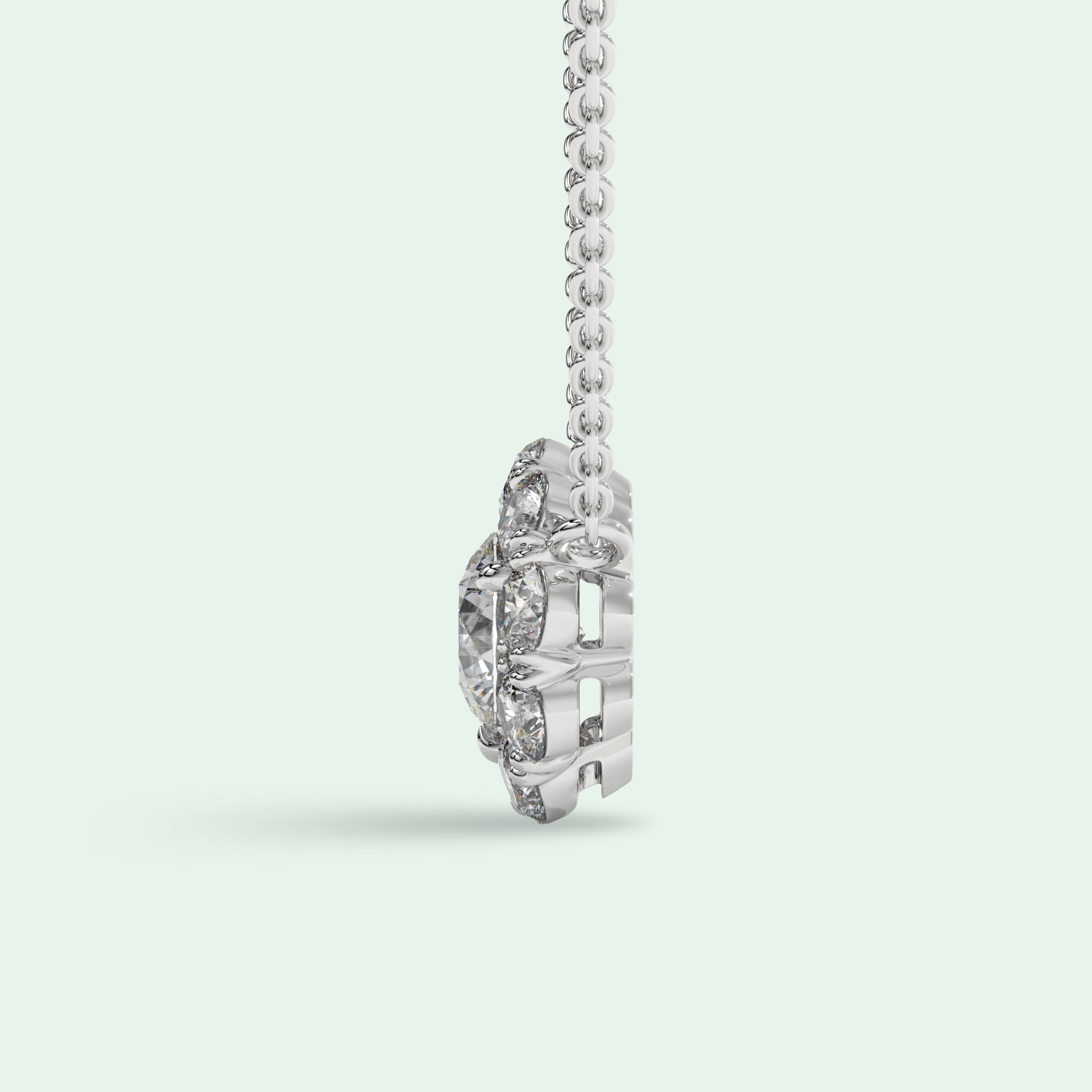 solest necklace White Gold -side
