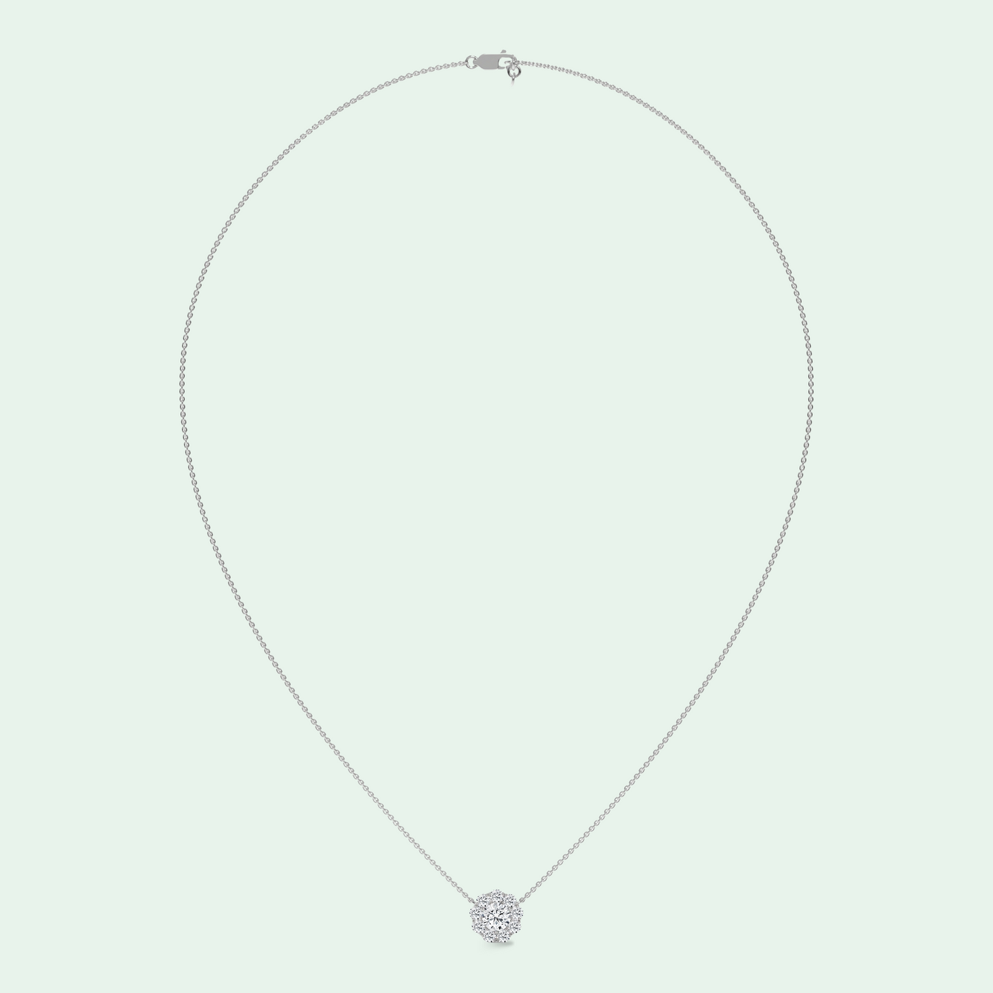Solest Necklace White Gold - full