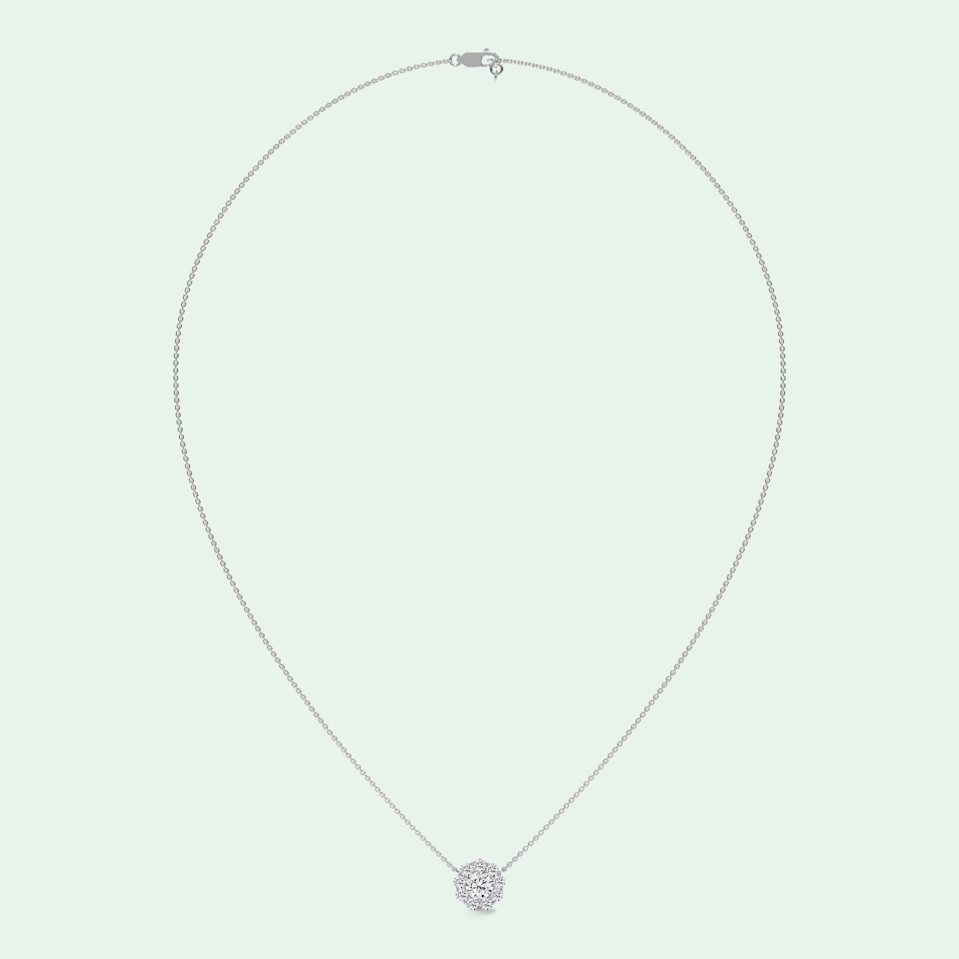 Solest Necklace White Gold - full