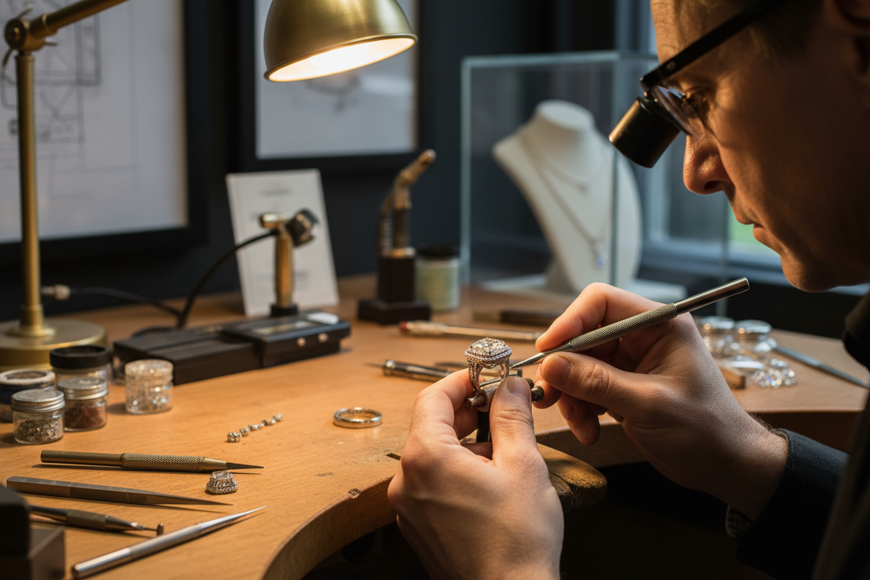making of luxury ring 